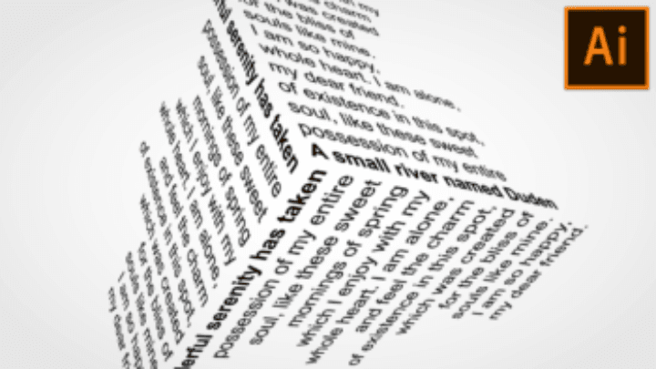 text on 3d shape thumbnail