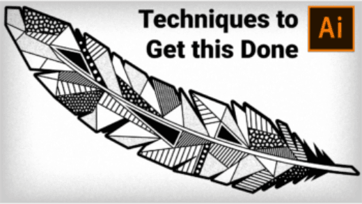 geometric feather thumbnail