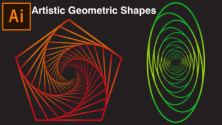 artistic geometric shapes thumbnail