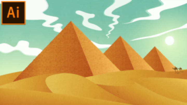 egypt pyramid illustration thumbnail